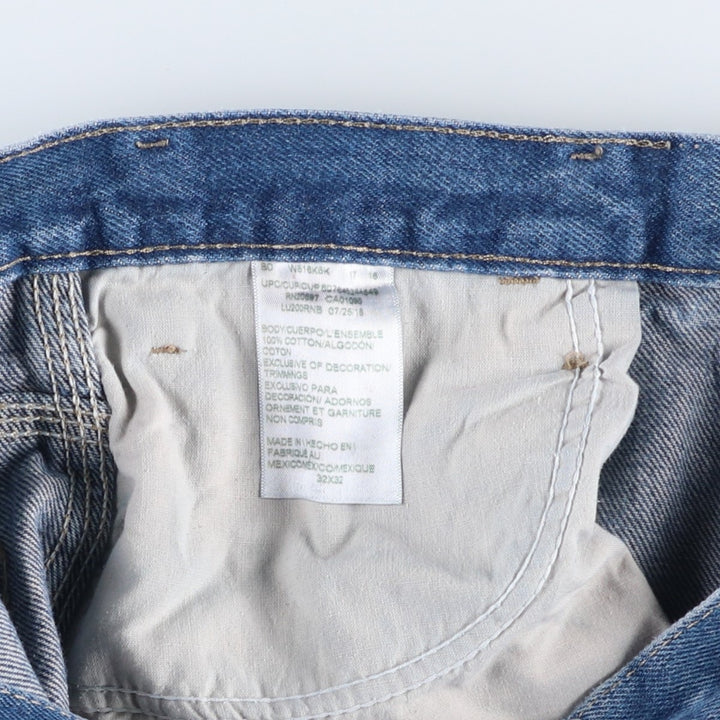 Dickies denim painter pants for men, equivalent to W33 cotton blue type Vintage Second Hand