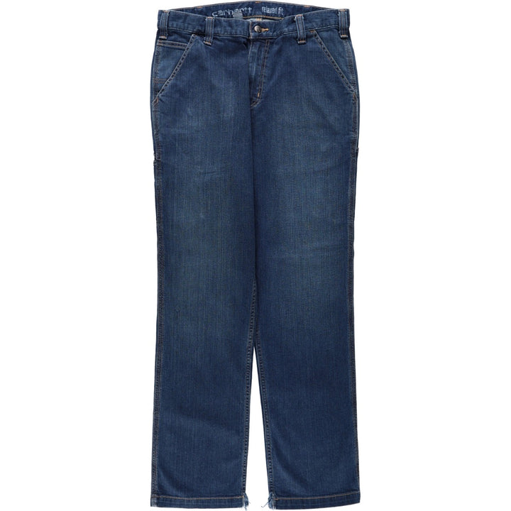 Carhartt Relaxed Fit Denim Painter Pants, Men's, W34 equivalent cotton blue type Vintage Second Hand