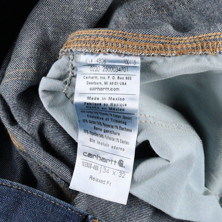 Carhartt Relaxed Fit Denim Painter Pants, Men's, W34 equivalent cotton blue type Vintage Second Hand