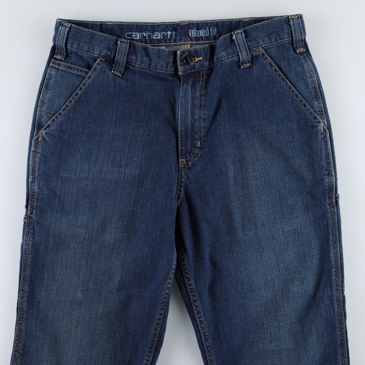 Carhartt Relaxed Fit Denim Painter Pants, Men's, W34 equivalent cotton blue type Vintage Second Hand