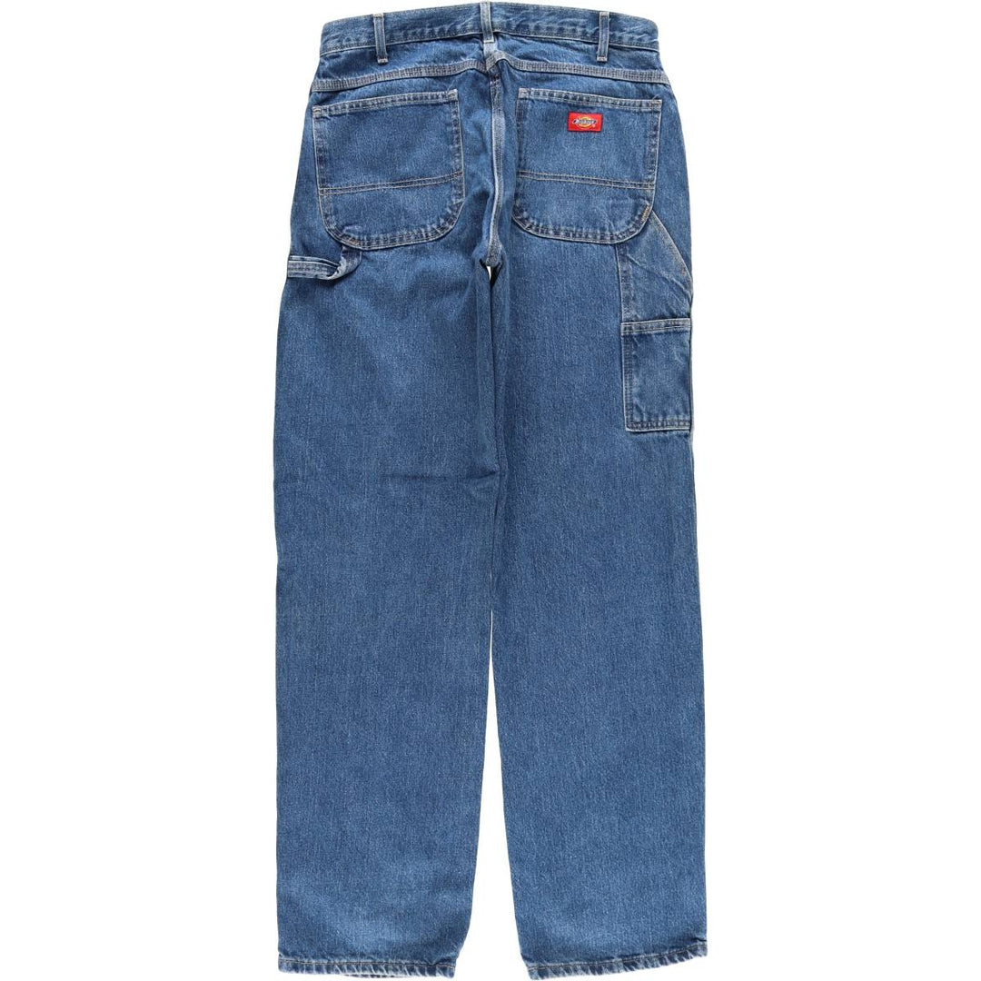 Dickies denim painter pants for men, equivalent to W34 cotton blue type Vintage Second Hand