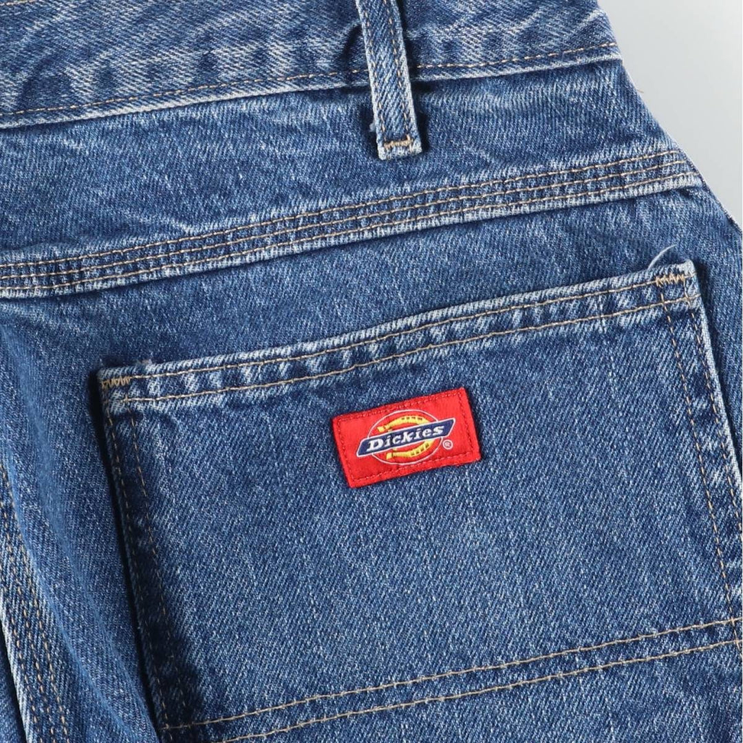 Dickies denim painter pants for men, equivalent to W34 cotton blue type Vintage Second Hand