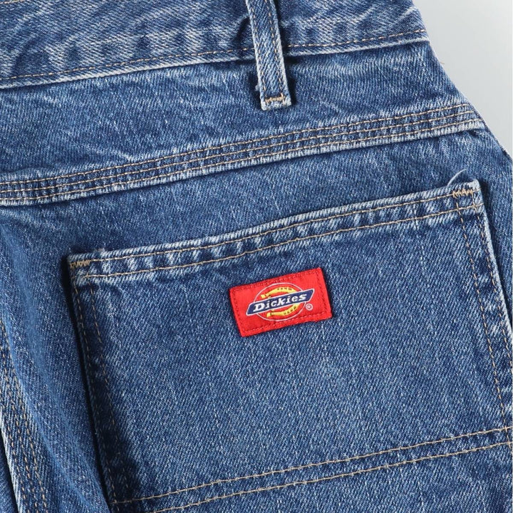 Dickies denim painter pants for men, equivalent to W34 cotton blue type Vintage Second Hand