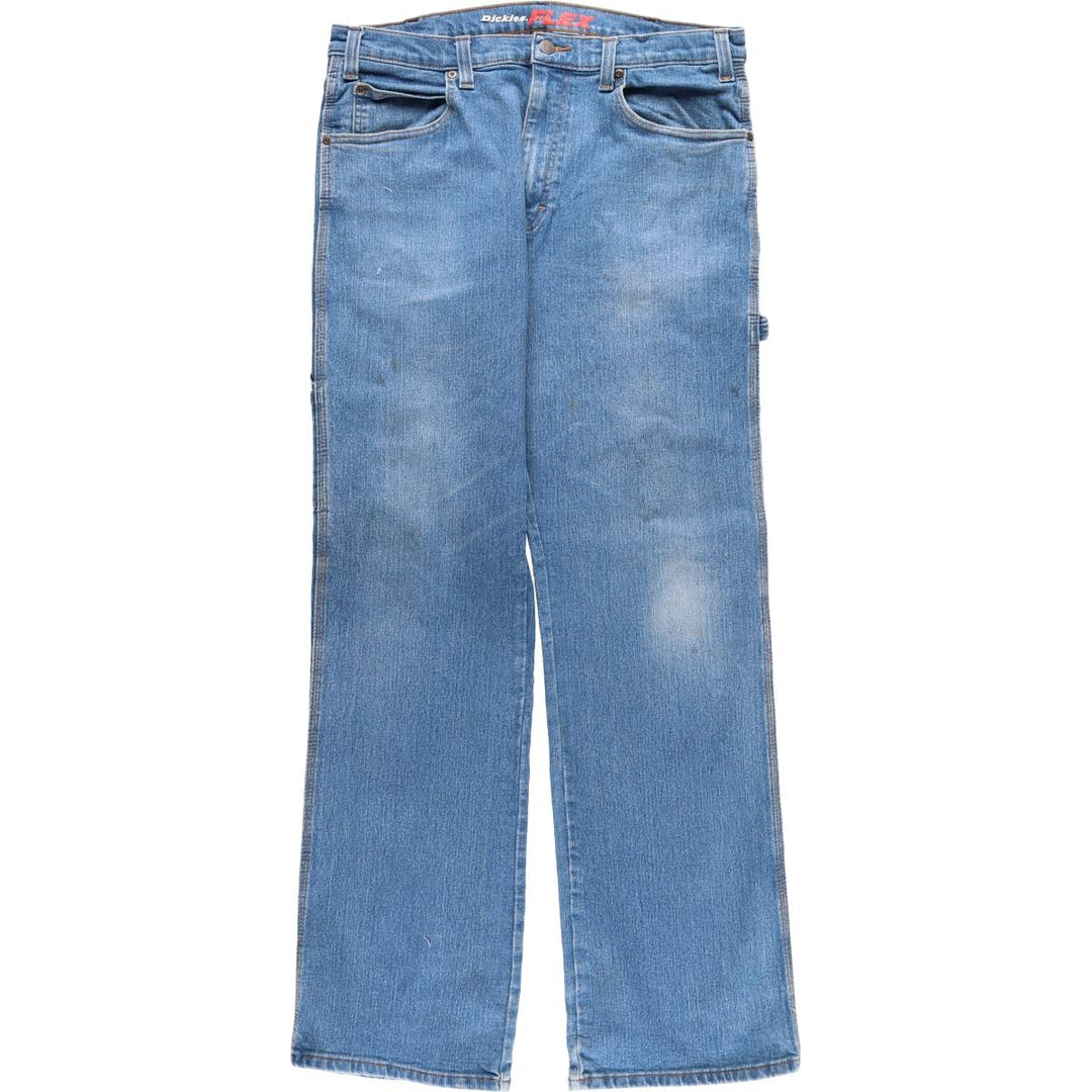 Dickies denim painter pants for men, equivalent to w36 cotton blue type Vintage Second Hand