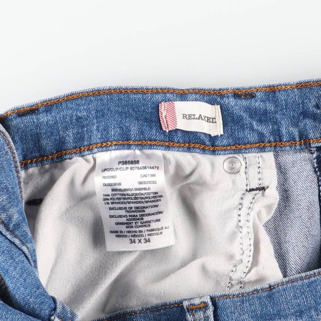 Dickies denim painter pants for men, equivalent to w36 cotton blue type Vintage Second Hand