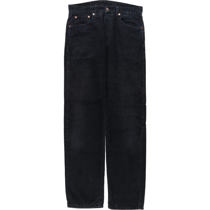 1990'S Levi's 551-6959 Corduroy Pants, Men's Size W31 (approx.), Vintage cotton black type Vintage Second Hand