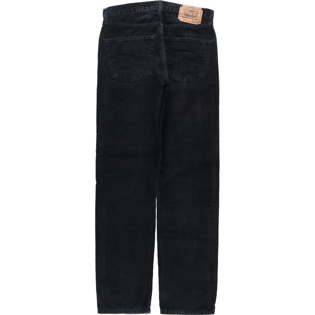 1990'S Levi's 551-6959 Corduroy Pants, Men's Size W31 (approx.), Vintage cotton black type Vintage Second Hand