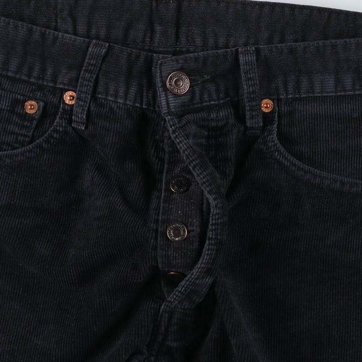 1990'S Levi's 551-6959 Corduroy Pants, Men's Size W31 (approx.), Vintage cotton black type Vintage Second Hand