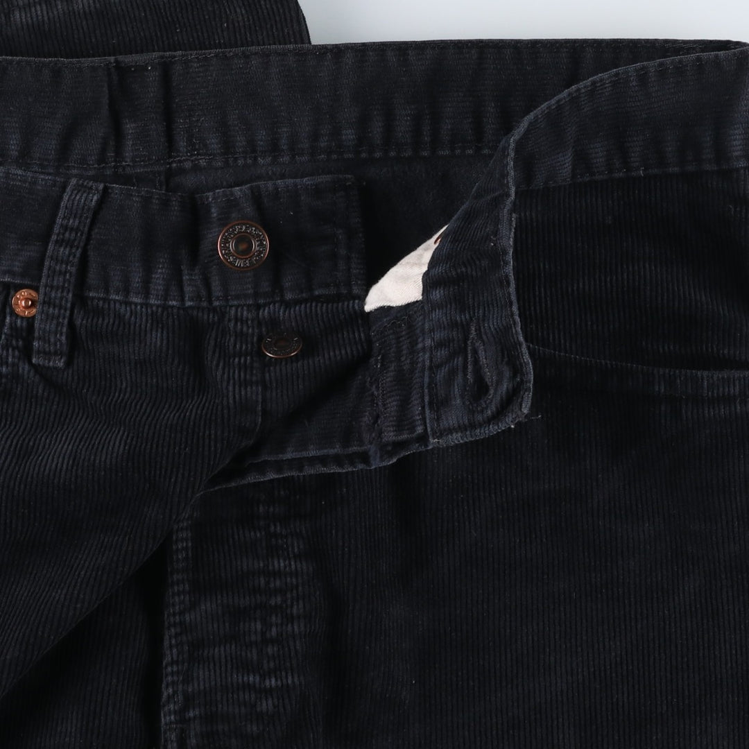 1990'S Levi's 551-6959 Corduroy Pants, Men's Size W31 (approx.), Vintage cotton black type Vintage Second Hand