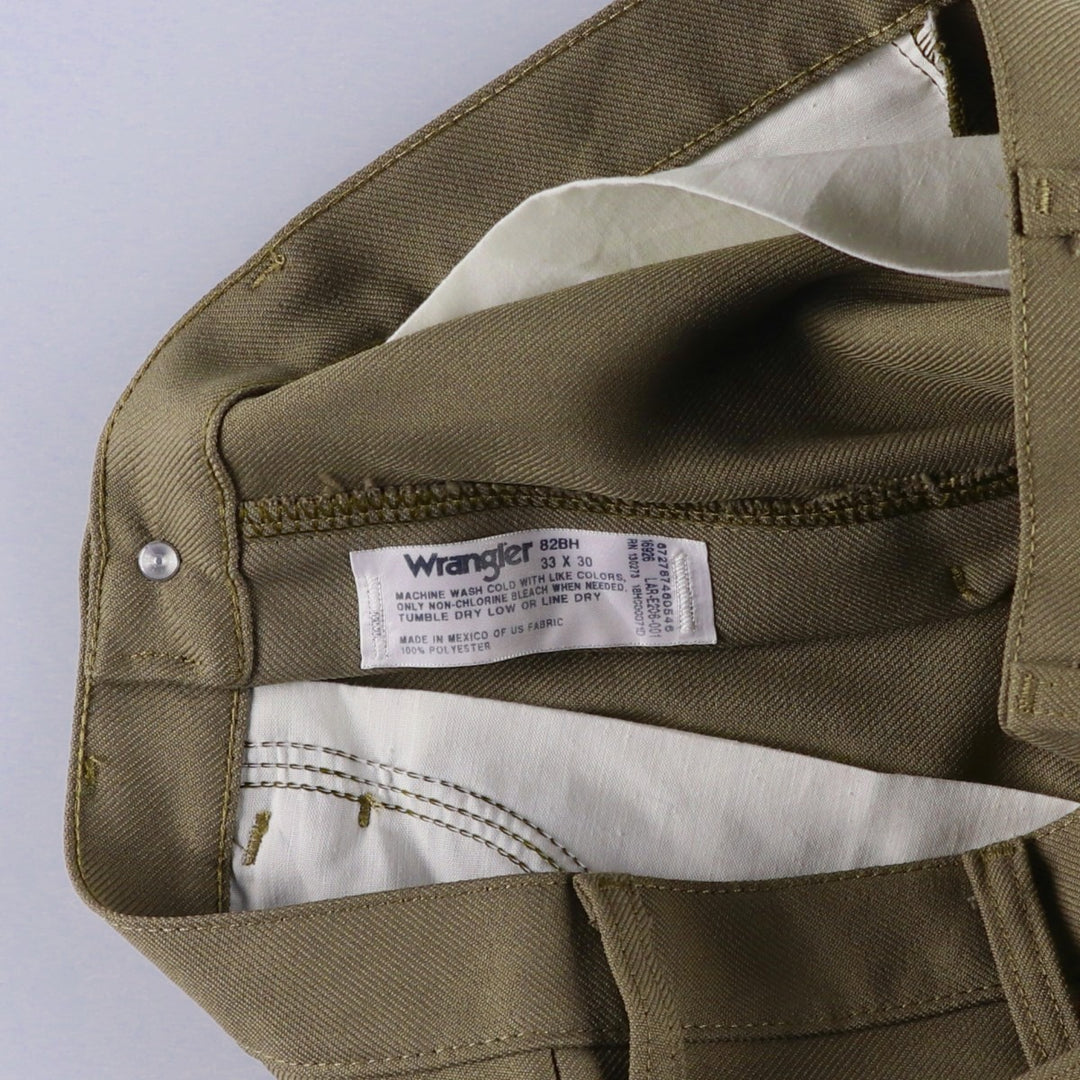 90s-00'S Wrangler Dress Jeans Slacks Pants Men's W33 Vintage polyester brown type Vintage Second Hand