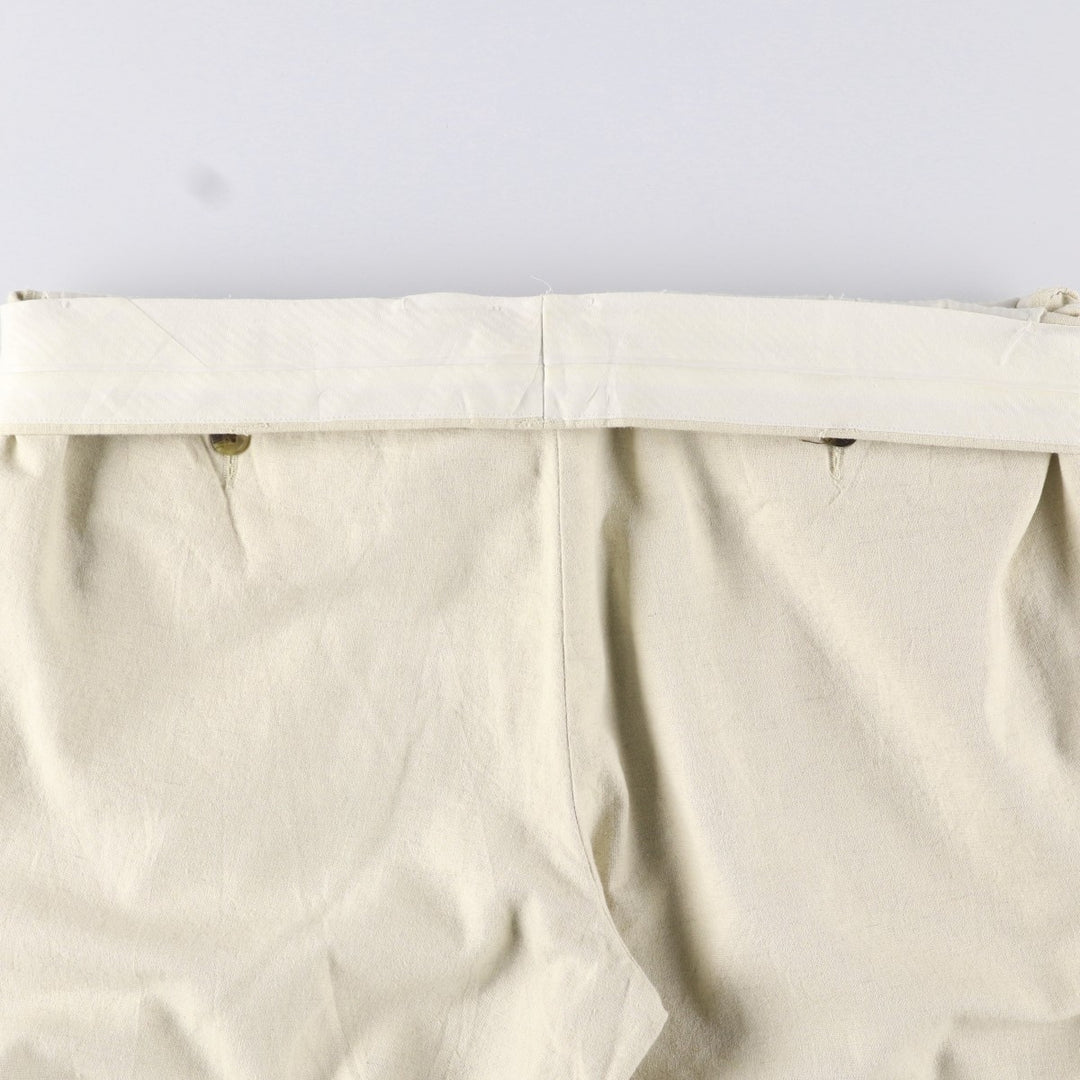 WEATHERPROOF Two-pleat Linen Pants, Men's Size 37 linen Beige type Vintage Second Hand