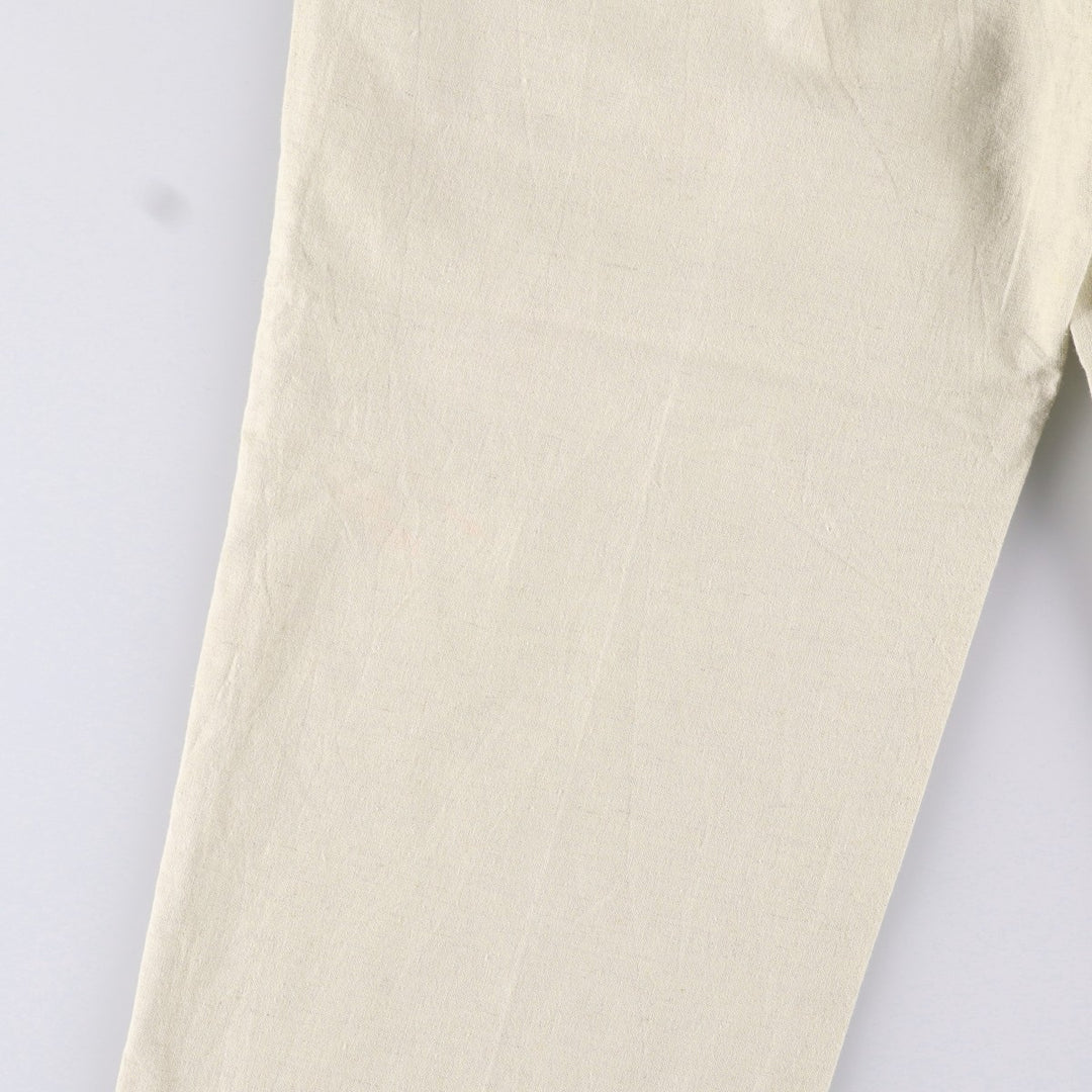 WEATHERPROOF Two-pleat Linen Pants, Men's Size 37 linen Beige type Vintage Second Hand