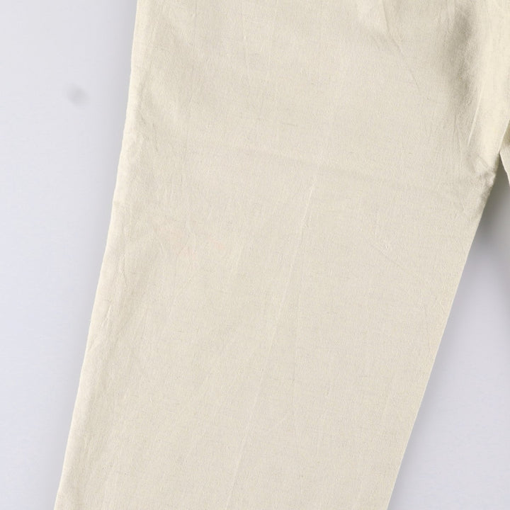 WEATHERPROOF Two-pleat Linen Pants, Men's Size 37 linen Beige type Vintage Second Hand