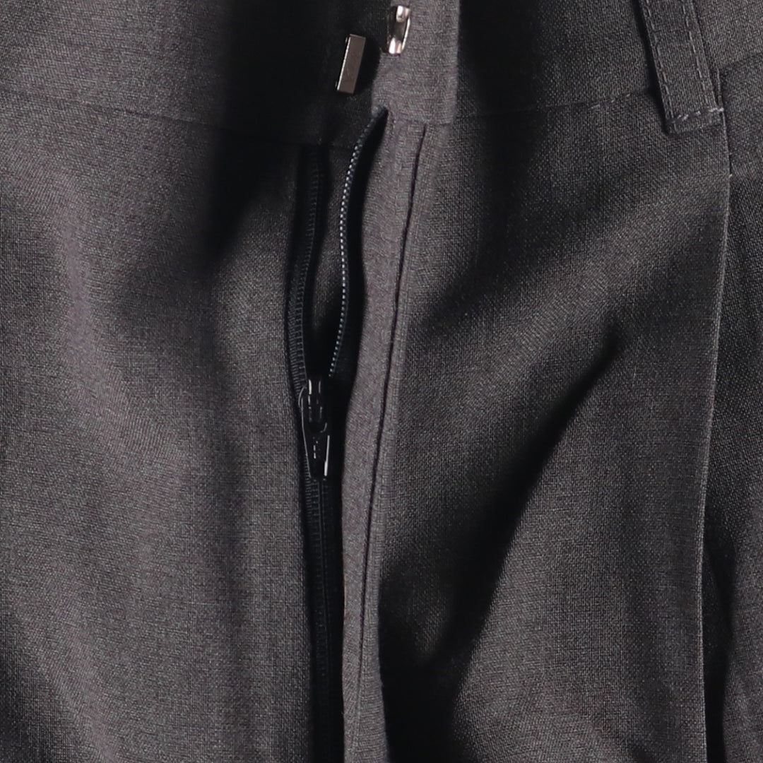 Haggar Two-pleat Slacks, Men's, Size W37 polyester gray type Vintage Second Hand