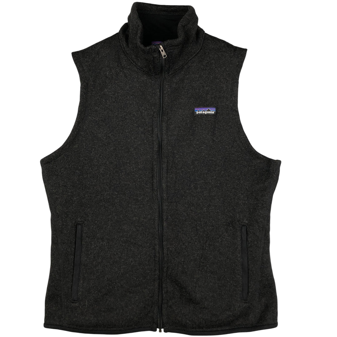 Patagonia Better Sweater 25886FA17 Fleece Vest, Men's Size Medium polyester Charcoal Vintage Second Hand