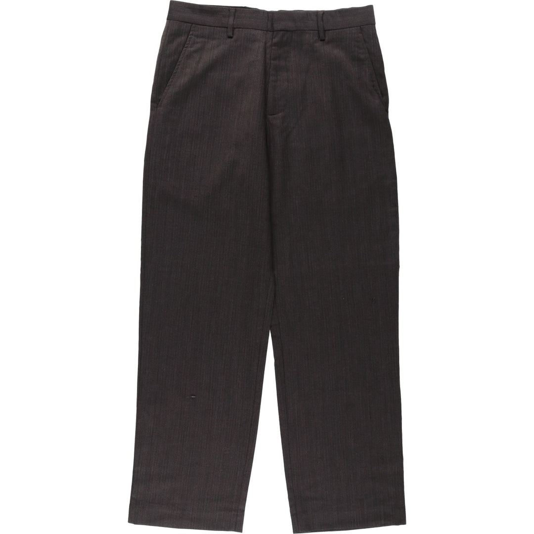 Banana Republic Straight Fit Herringbone Slacks Pants, Men's Size W31 (approx.) unclear brown type Vintage Second Hand