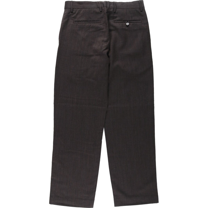 Banana Republic Straight Fit Herringbone Slacks Pants, Men's Size W31 (approx.) unclear brown type Vintage Second Hand