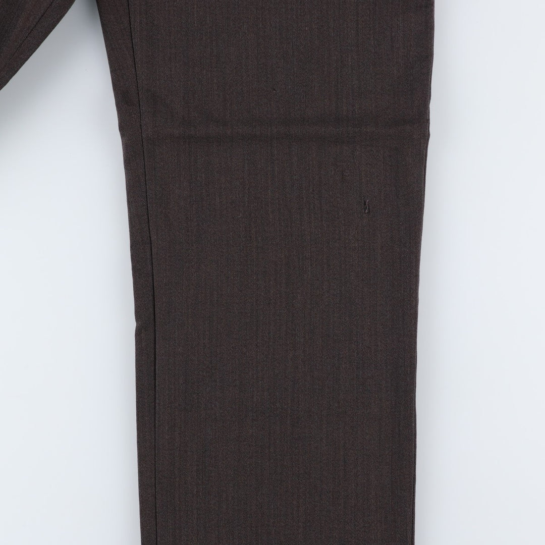 Banana Republic Straight Fit Herringbone Slacks Pants, Men's Size W31 (approx.) unclear brown type Vintage Second Hand