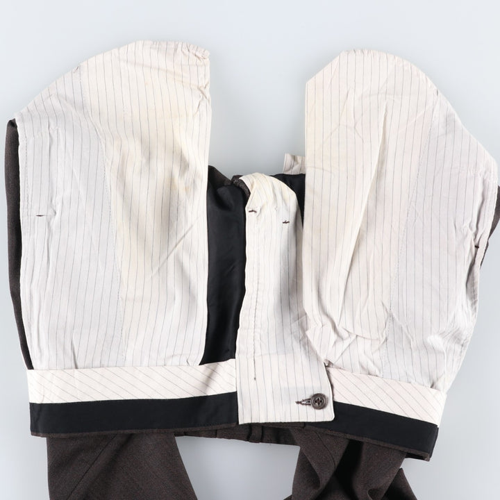 Banana Republic Straight Fit Herringbone Slacks Pants, Men's Size W31 (approx.) unclear brown type Vintage Second Hand