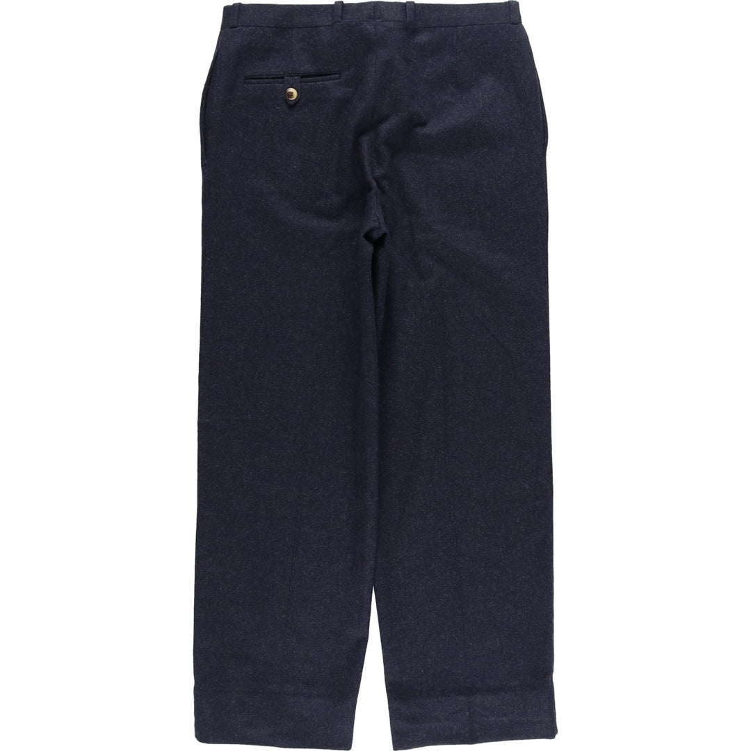 RPM Wool Pants Slacks, Made in USA, Men's, Size W31 unclear navy blue type Vintage Second Hand
