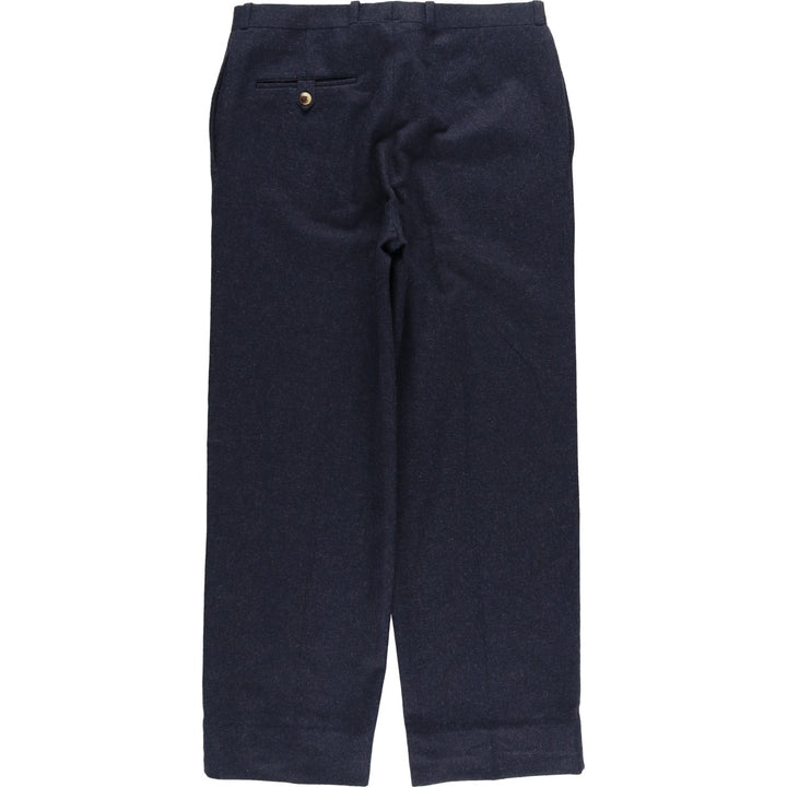RPM Wool Pants Slacks, Made in USA, Men's, Size W31 unclear navy blue type Vintage Second Hand