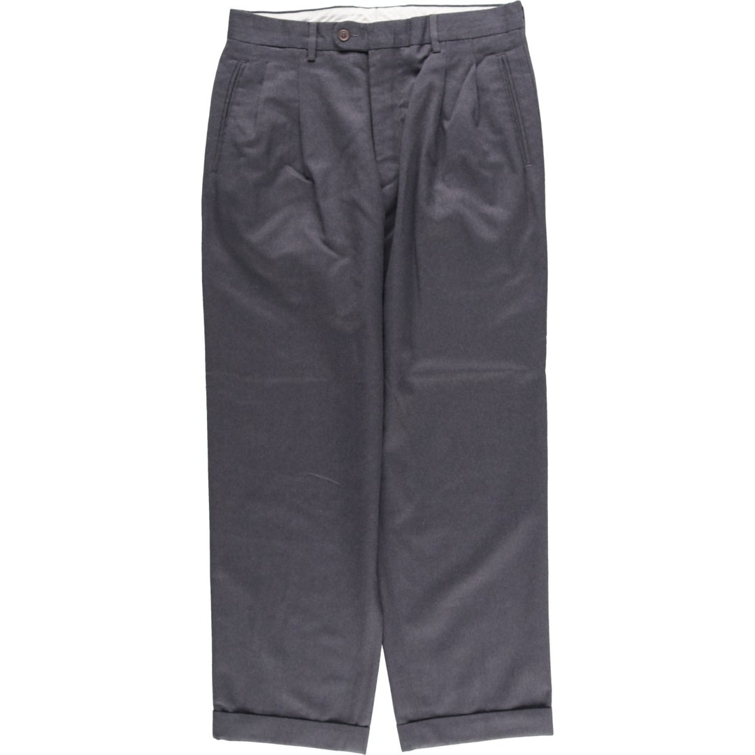 N AND B CLASSIC Two-pleat Slacks, Men's, Size W32 unclear gray type Vintage Second Hand