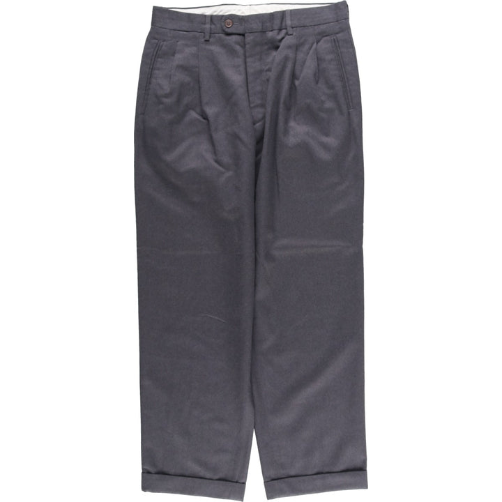 N AND B CLASSIC Two-pleat Slacks, Men's, Size W32 unclear gray type Vintage Second Hand