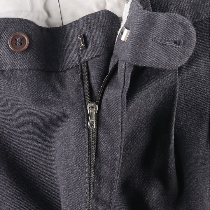 N AND B CLASSIC Two-pleat Slacks, Men's, Size W32 unclear gray type Vintage Second Hand