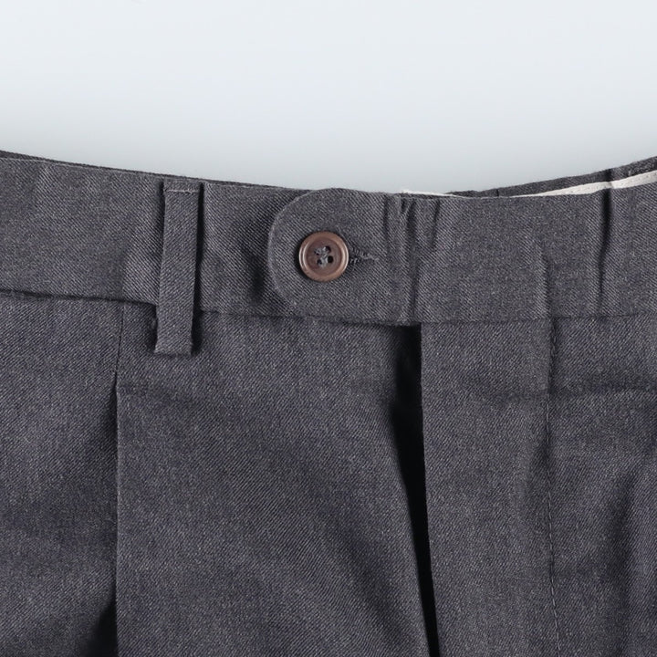 N AND B CLASSIC Two-pleat Slacks, Men's, Size W32 unclear gray type Vintage Second Hand