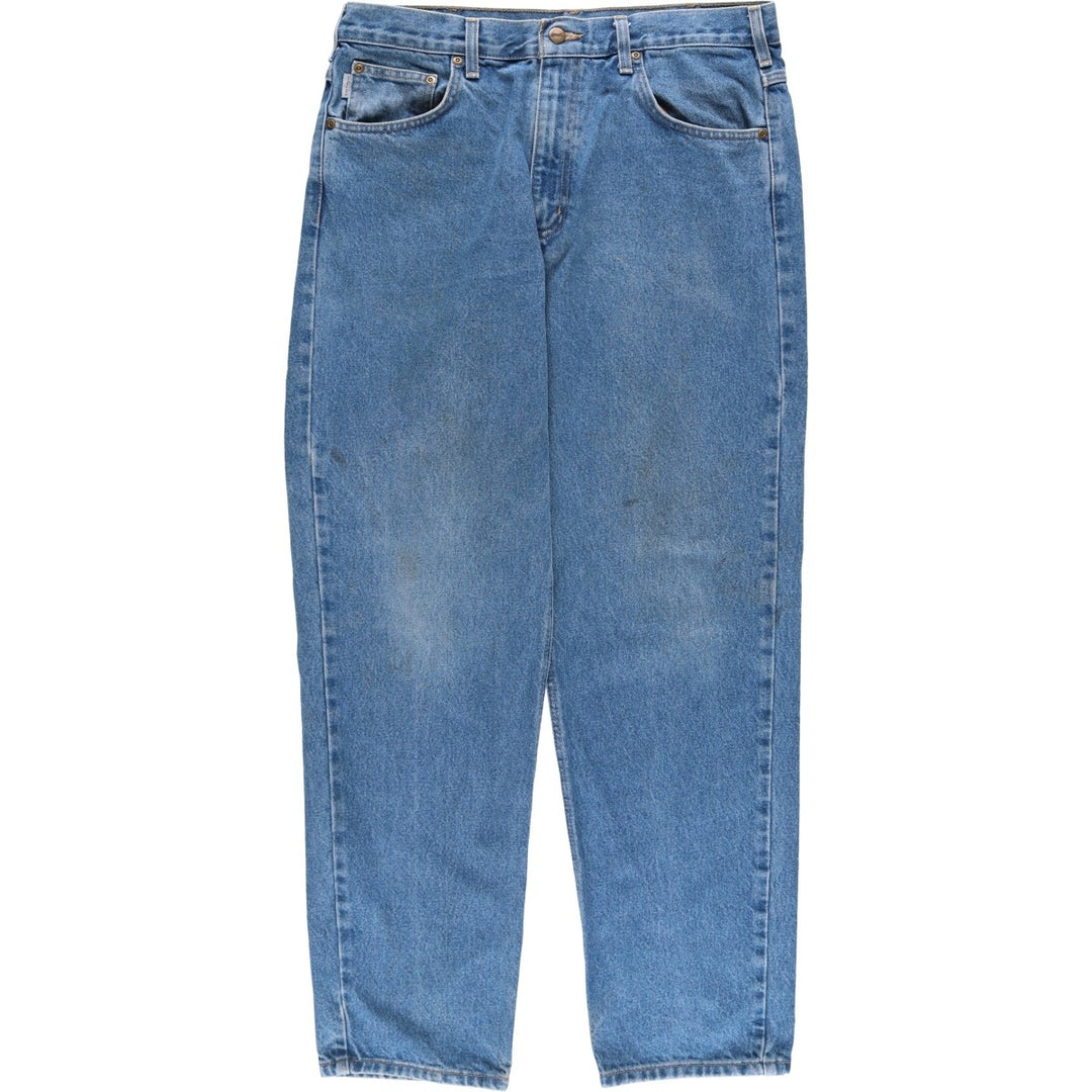 Carhartt Relaxed Fit Tapered Denim Pants for Men, W35 cotton blue type Vintage Second Hand