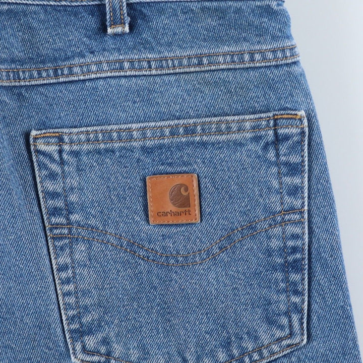 Carhartt Relaxed Fit Tapered Denim Pants for Men, W35 cotton blue type Vintage Second Hand
