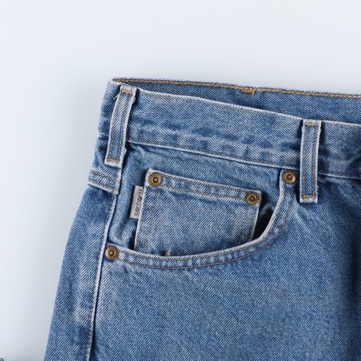Carhartt Relaxed Fit Tapered Denim Pants for Men, W35 cotton blue type Vintage Second Hand