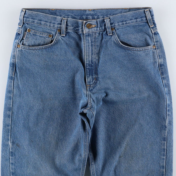 Carhartt Relaxed Fit Tapered Denim Pants for Men, W35 cotton blue type Vintage Second Hand