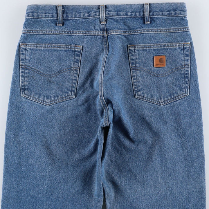 Carhartt Relaxed Fit Tapered Denim Pants for Men, W35 cotton blue type Vintage Second Hand
