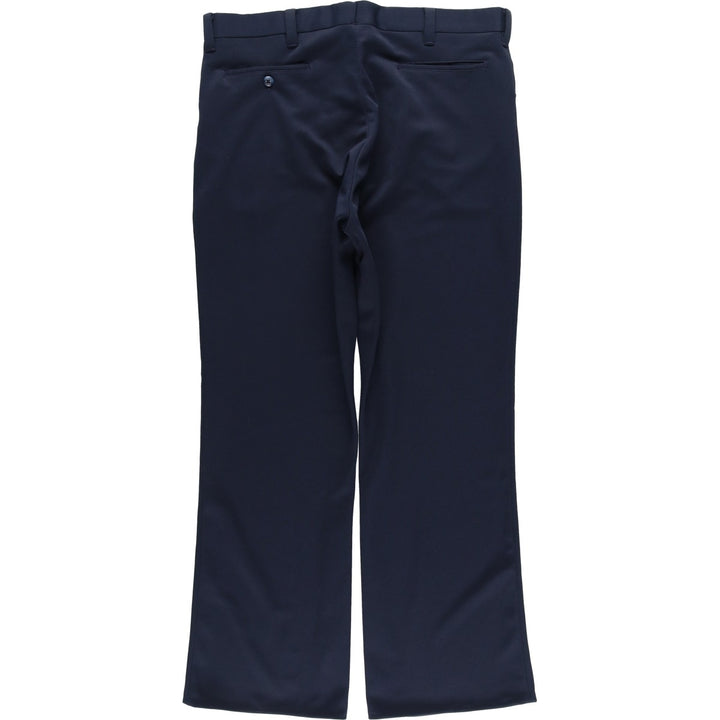 Men's slacks, size W35, zipper fly unclear navy blue type Vintage Second Hand