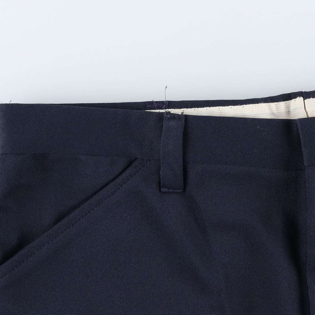 Men's slacks, size W35, zipper fly unclear navy blue type Vintage Second Hand