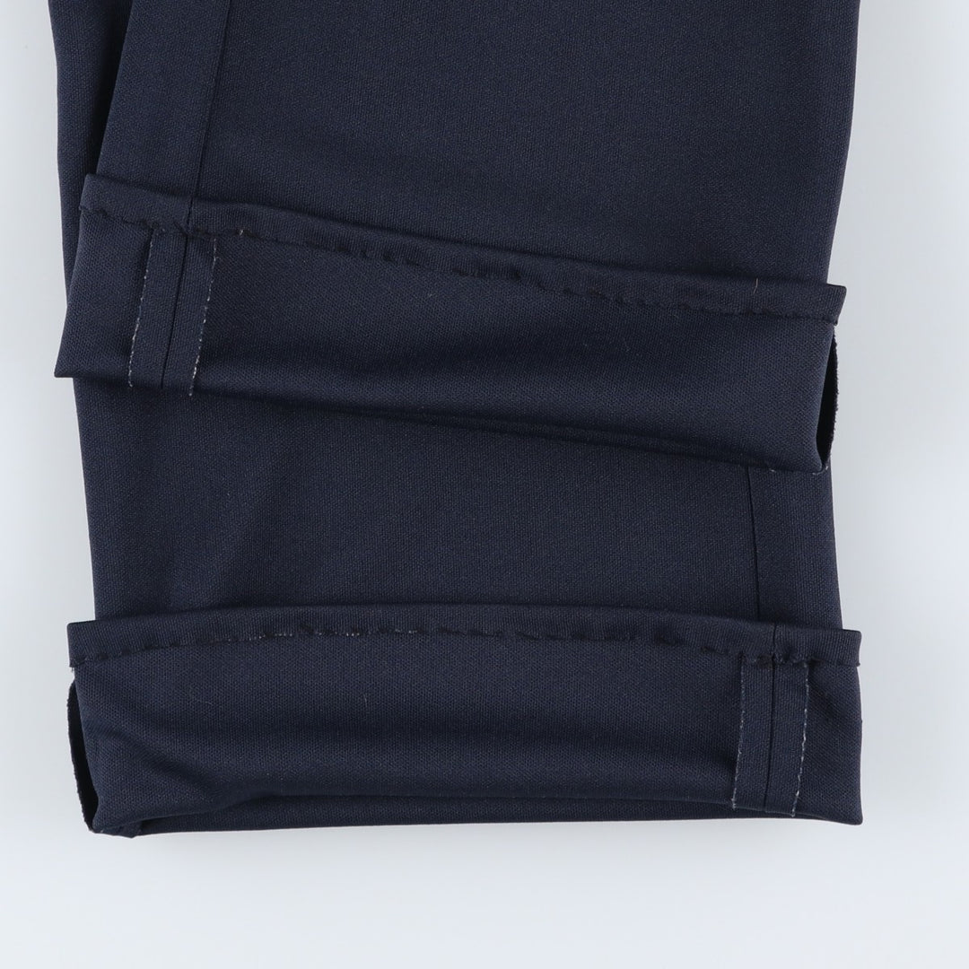 Men's slacks, size W35, zipper fly unclear navy blue type Vintage Second Hand