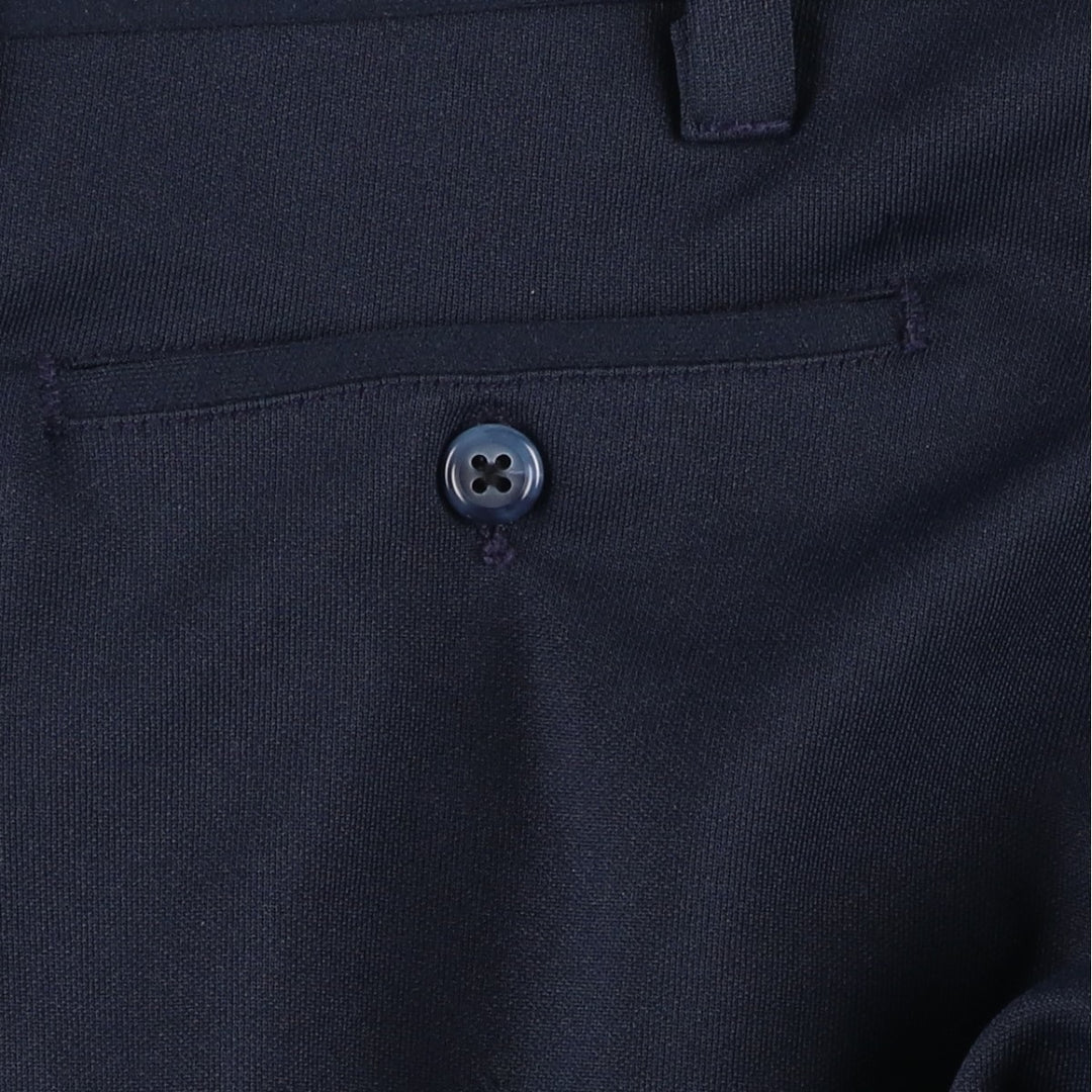 Men's slacks, size W35, zipper fly unclear navy blue type Vintage Second Hand