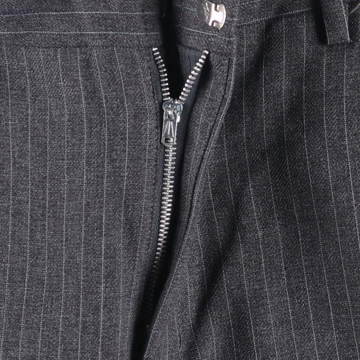 Vintage 1960'S striped wool pants, men's size W32 unclear gray type Vintage Second Hand