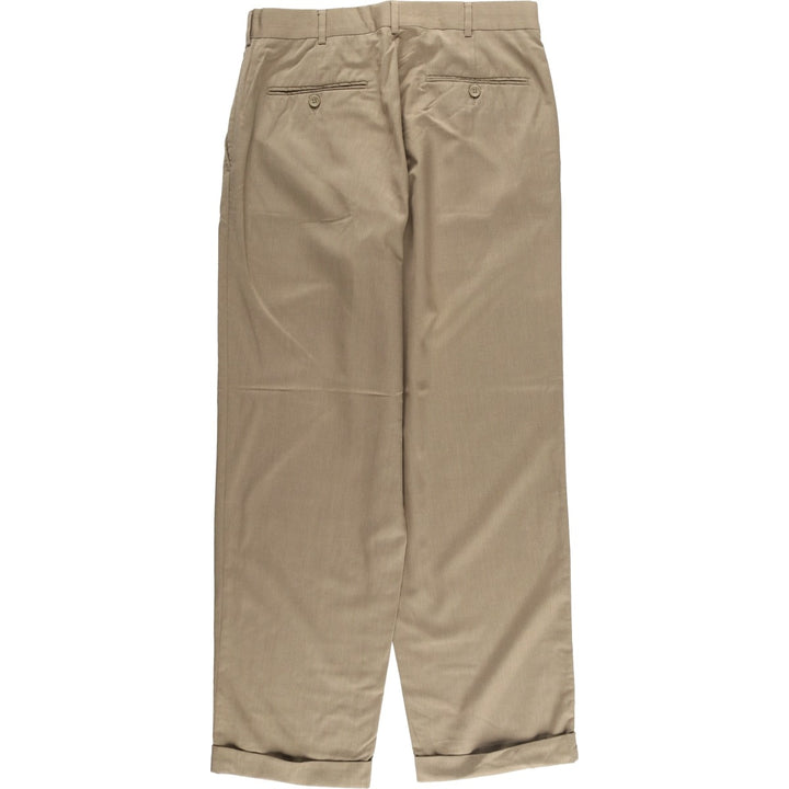 ALFANI One-Tuck Slacks, Men's, Size W31 polyester Beige type Vintage Second Hand