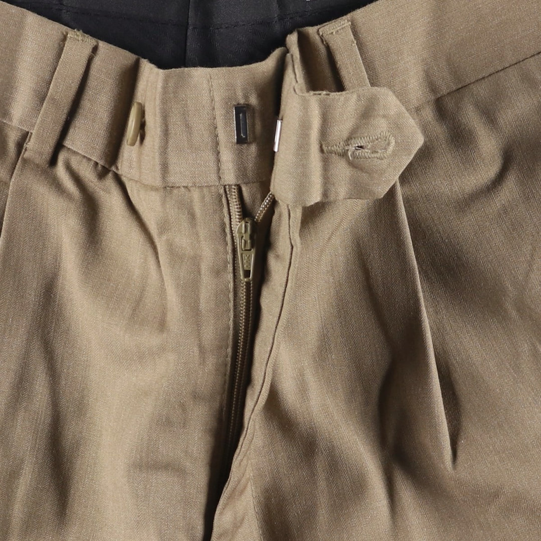 ALFANI One-Tuck Slacks, Men's, Size W31 polyester Beige type Vintage Second Hand