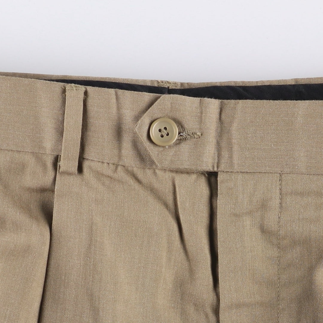 ALFANI One-Tuck Slacks, Men's, Size W31 polyester Beige type Vintage Second Hand