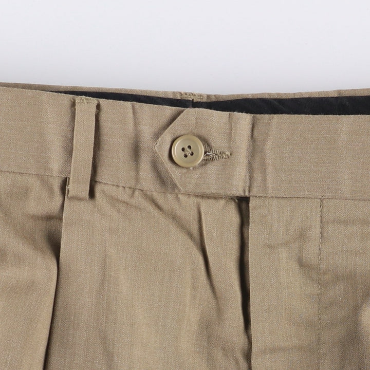 ALFANI One-Tuck Slacks, Men's, Size W31 polyester Beige type Vintage Second Hand