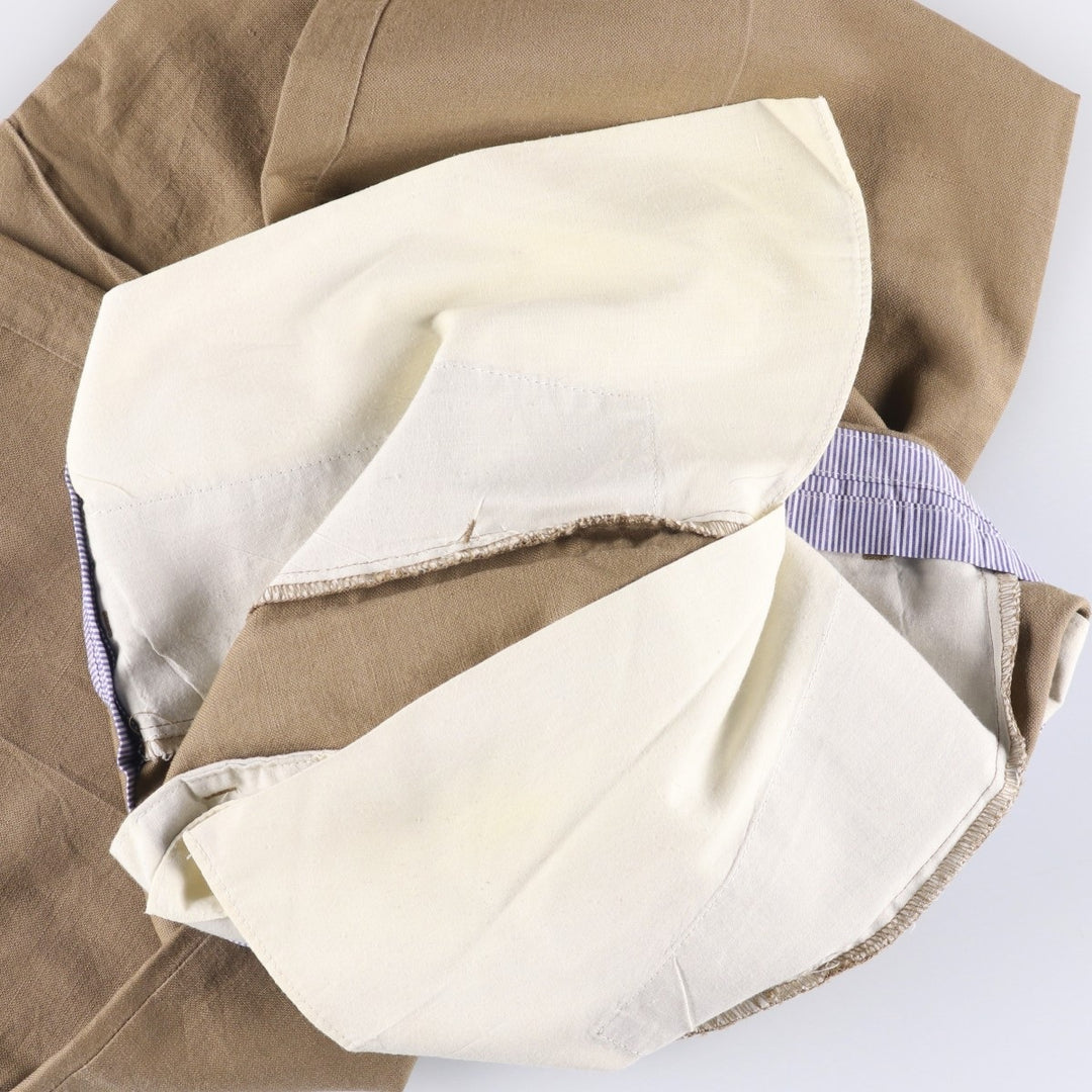 CLUB ROOM Two-pleat Linen Pants, Men's Size 34 linen Beige type Vintage Second Hand
