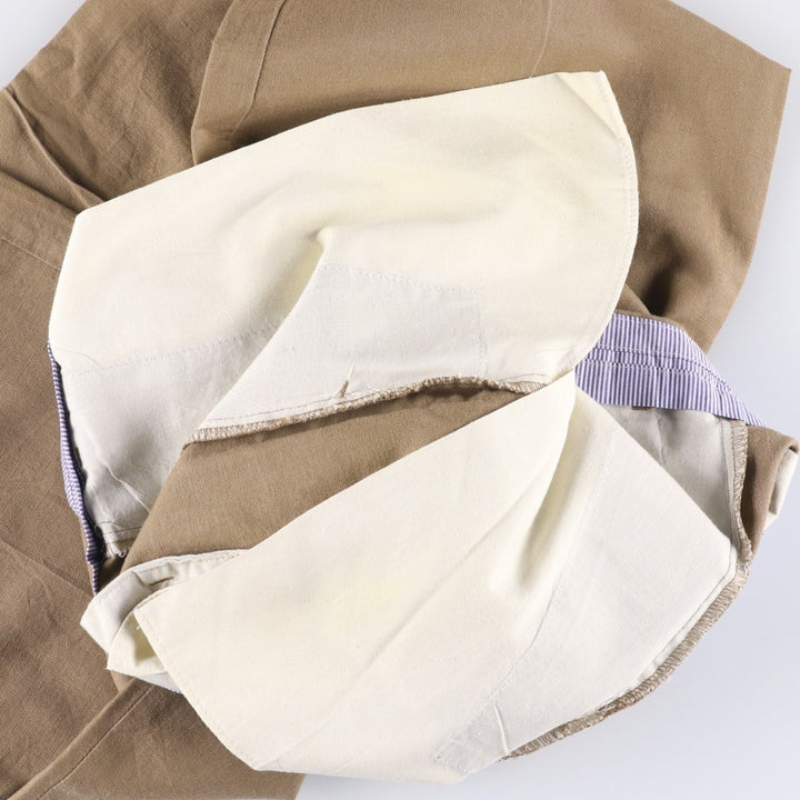 CLUB ROOM Two-pleat Linen Pants, Men's Size 34 linen Beige type Vintage Second Hand