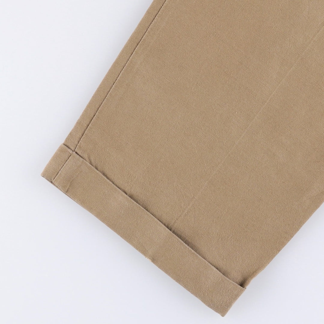 CLUB ROOM Two-pleat Linen Pants, Men's Size 34 linen Beige type Vintage Second Hand