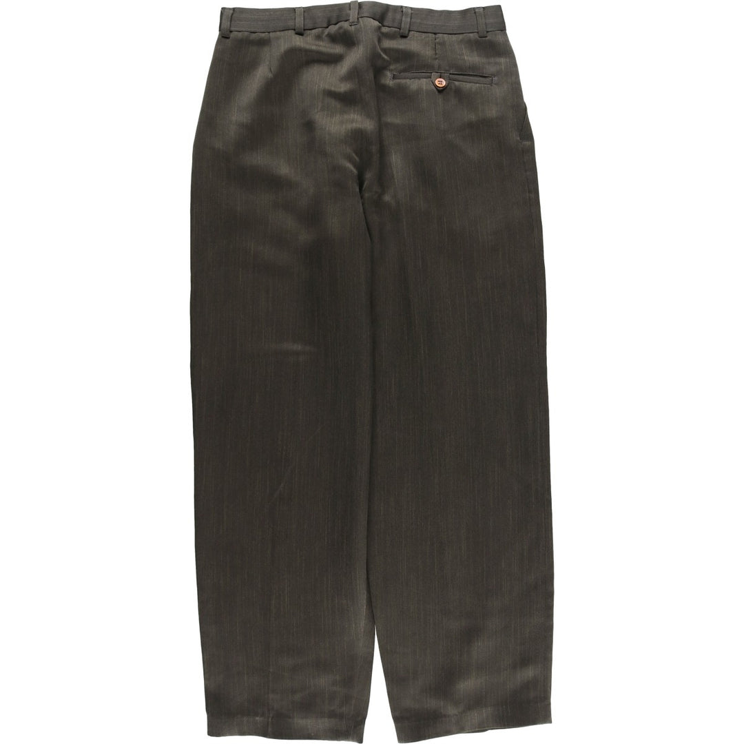 Vintage three-pleat slacks for men, size W31 unclear Charcoal Vintage Second Hand