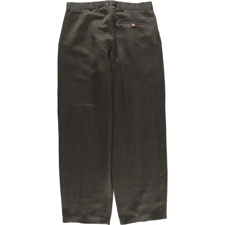 Vintage three-pleat slacks for men, size W31 unclear Charcoal Vintage Second Hand