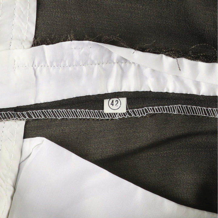 Vintage three-pleat slacks for men, size W31 unclear Charcoal Vintage Second Hand