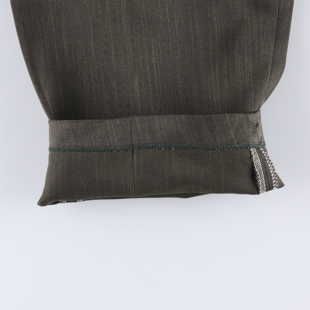 Vintage three-pleat slacks for men, size W31 unclear Charcoal Vintage Second Hand